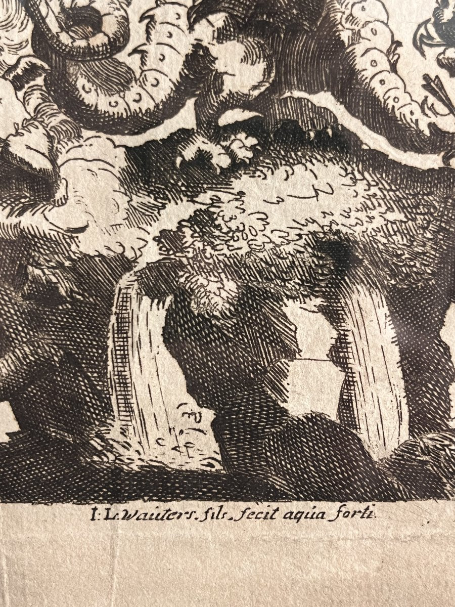 Procession pour le Jubilé de sept cens ans De Saint Macaire en 1767 - Eau Forte XVIIIe-photo-3