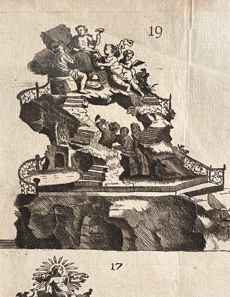 Procession pour le Jubilé de sept cens ans De Saint Macaire en 1767 - Eau Forte XVIIIe-photo-4