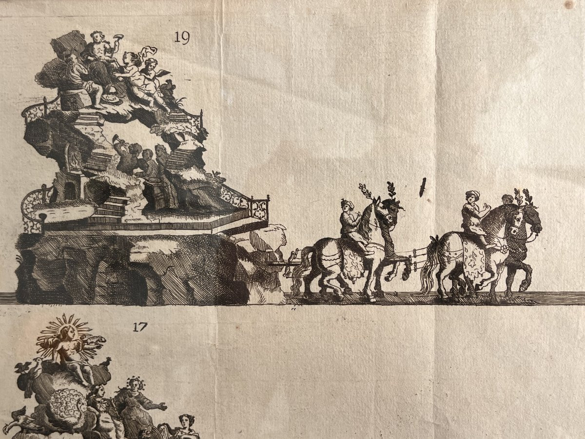 Procession pour le Jubilé de sept cens ans De Saint Macaire en 1767 - Eau Forte XVIIIe-photo-5