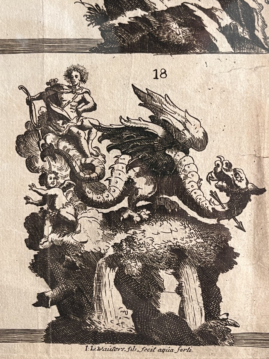 Procession pour le Jubilé de sept cens ans De Saint Macaire en 1767 - Eau Forte XVIIIe-photo-1