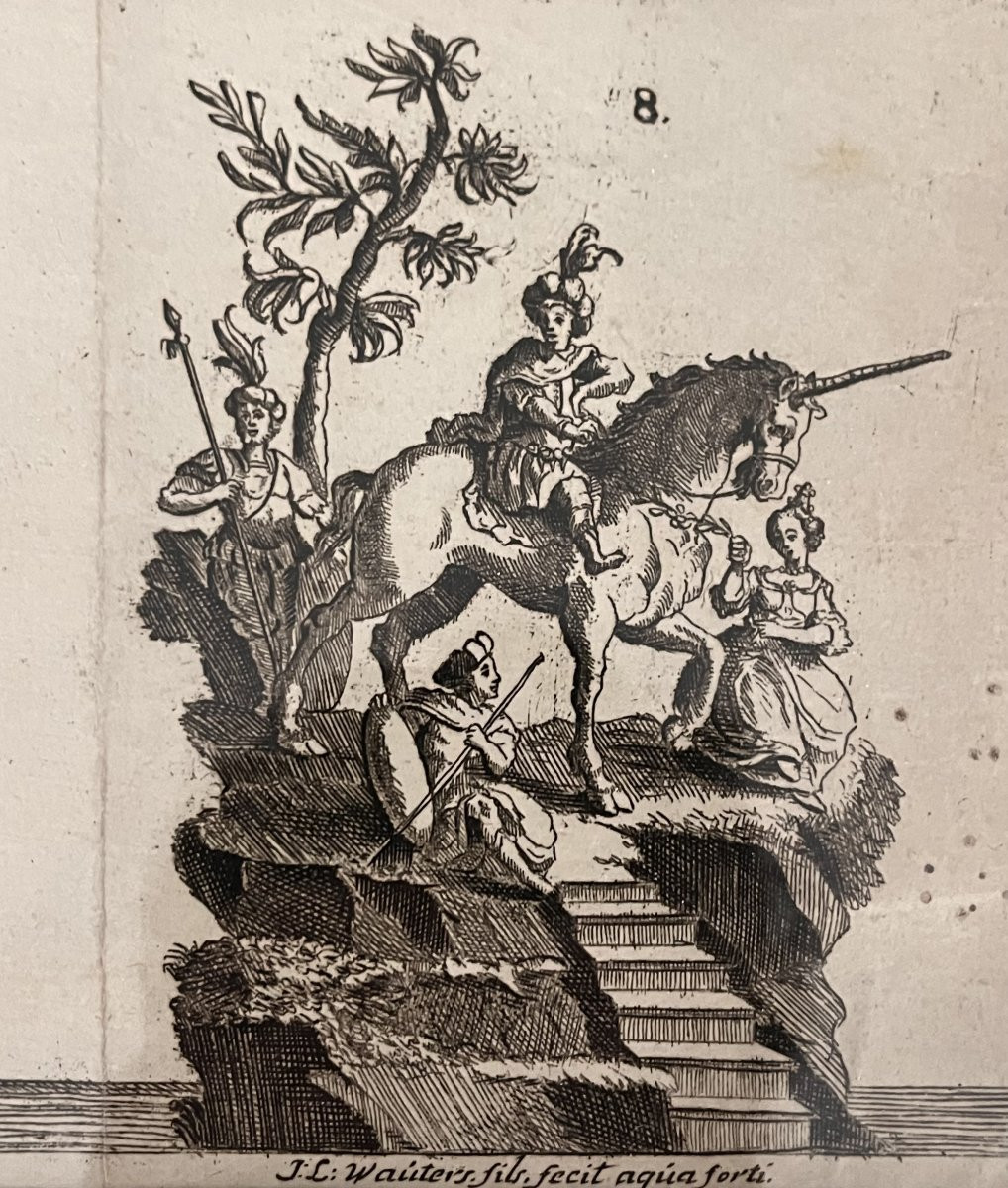 Procession pour le Jubilé de sept cens ans De Saint Macaire en 1767 - Eau Forte XVIIIe-photo-4