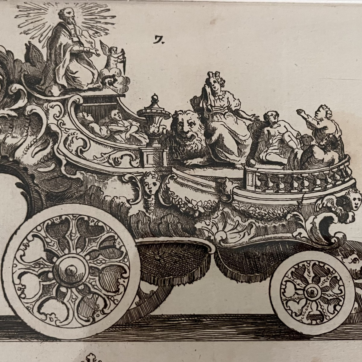 Procession pour le Jubilé de sept cens ans De Saint Macaire en 1767 - Eau Forte XVIIIe