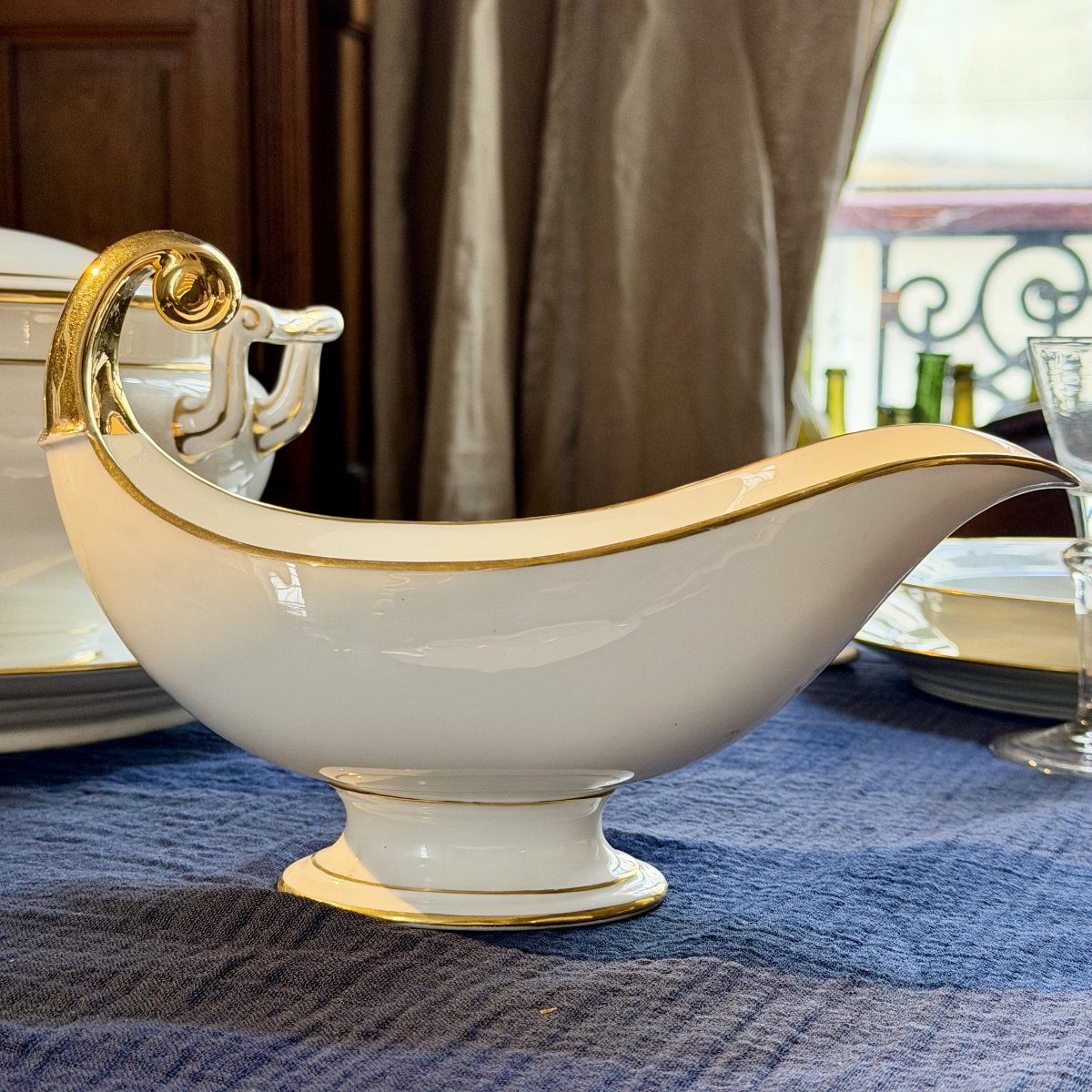 Gravy Boat From The Tableware Set Used At Emperor Napoleon III’s Balls, 19th-century Sèvres Porcelain-photo-2