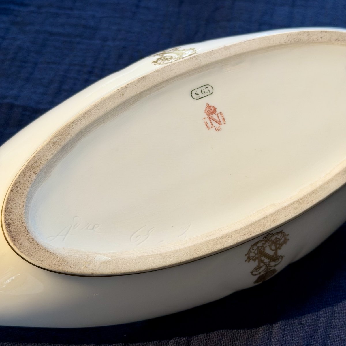 19th-century Sèvres Porcelain Butter Dish From The Ball Service Of Emperor Napoleon III-photo-3