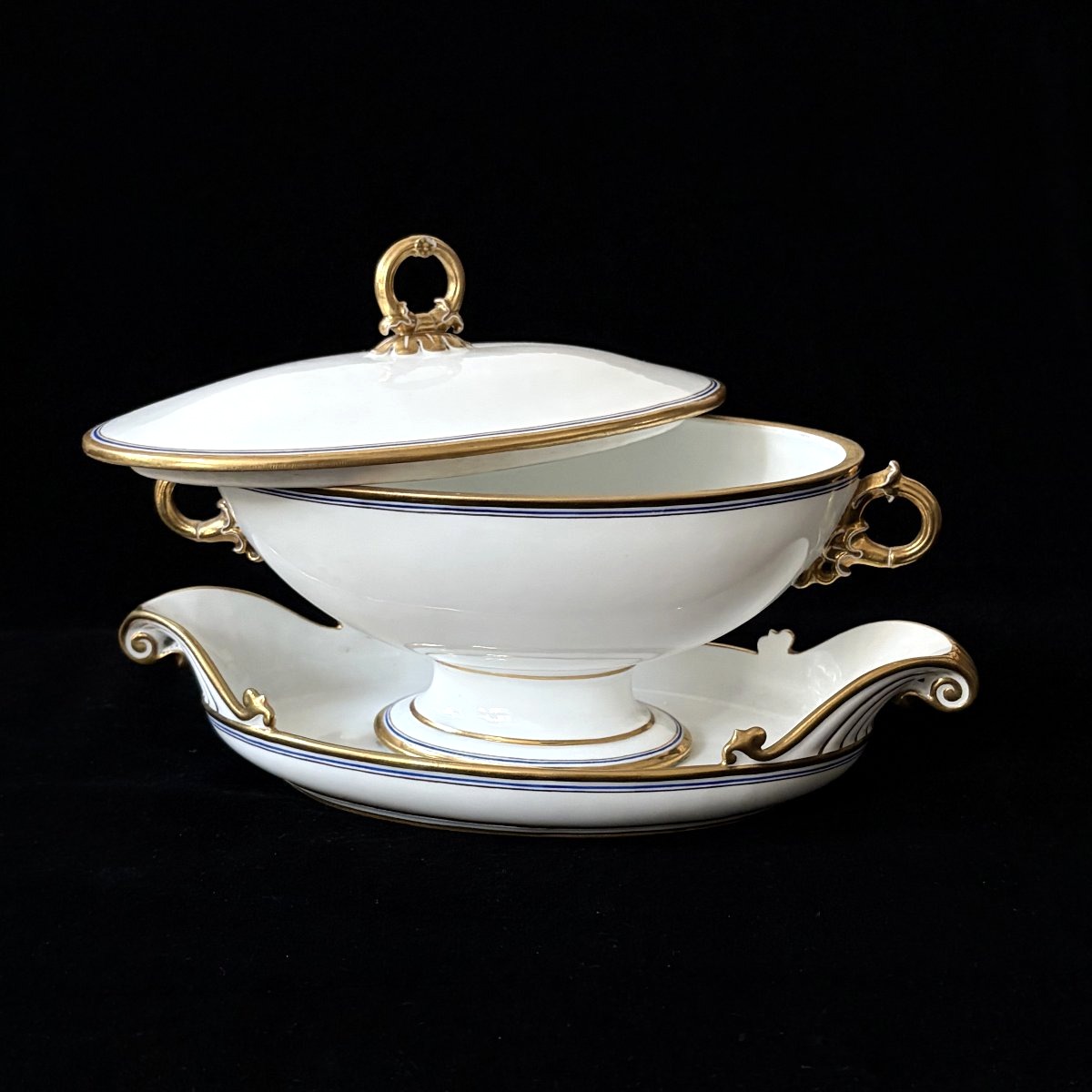 Sucrier en porcelaine de Sèvres - XIX époque Second Empire-photo-2
