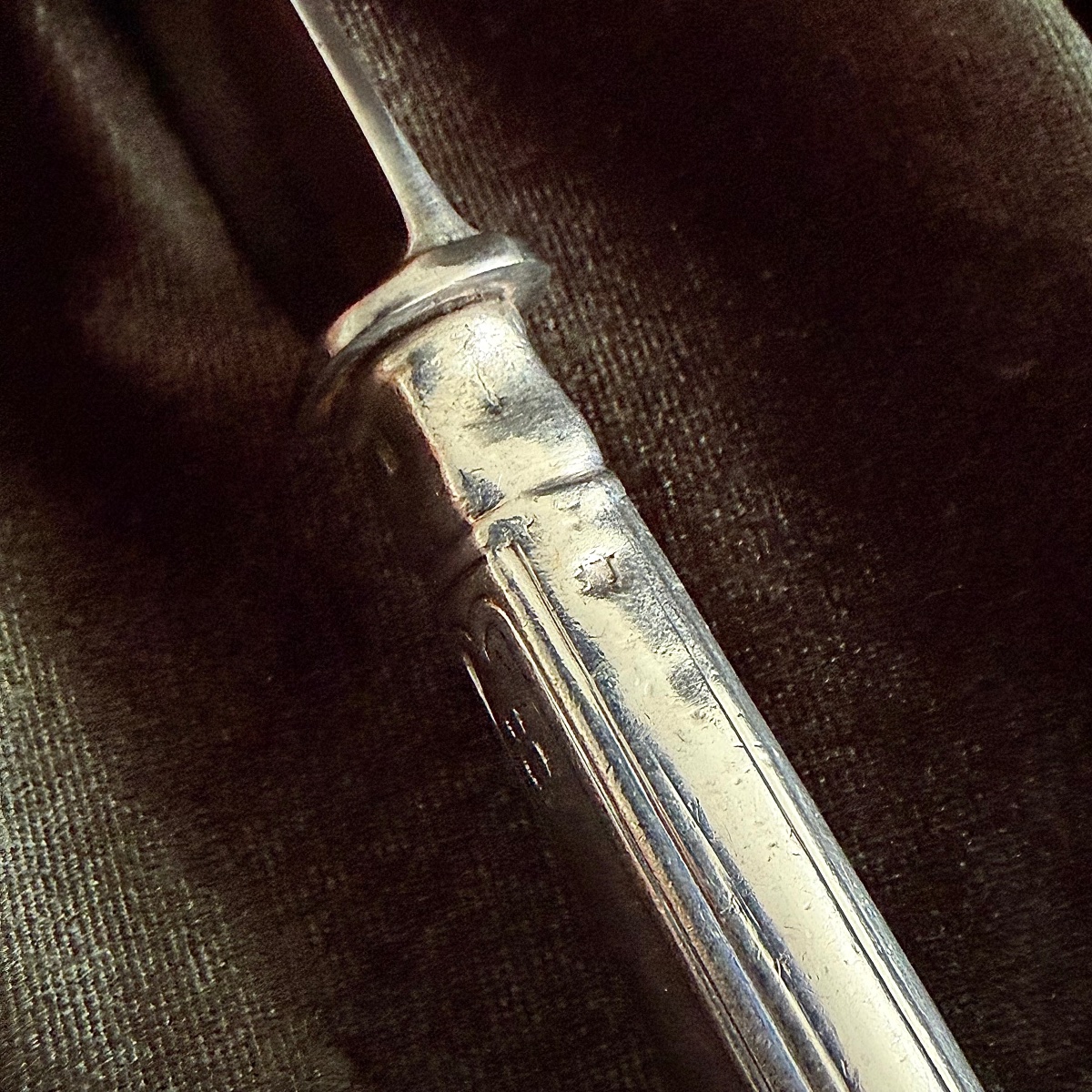 Knives Of King Louis-philippe At The Château d'Eu By Charles Christofle Engraved With Arms-photo-2