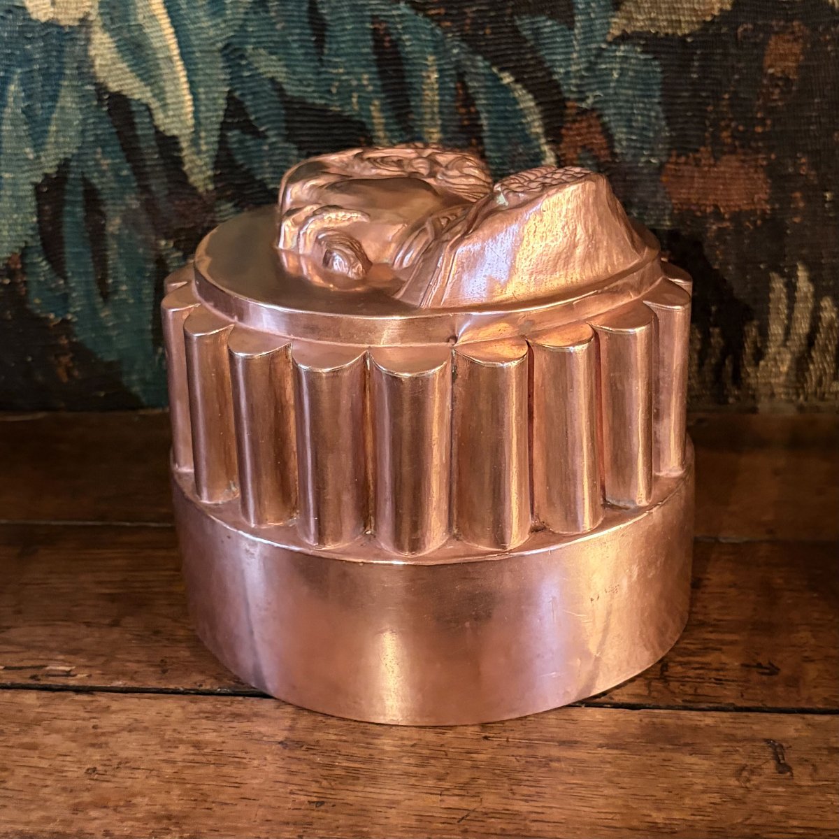 Copper Mold Featuring The Profile Of Emperor Napoleon III, Second Empire Period-photo-1