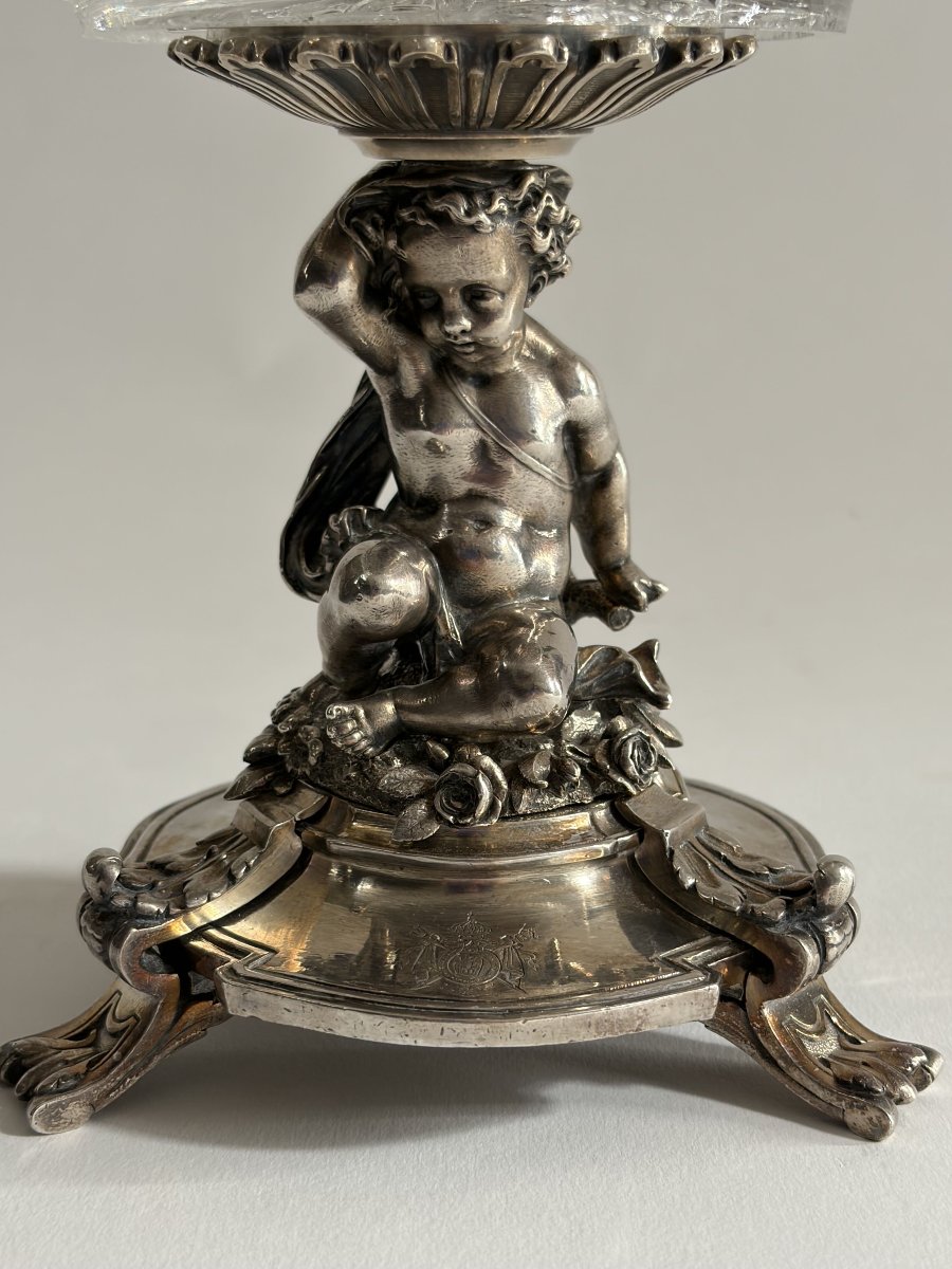 Christofle Dish From Emperor Napoleon III's Service, Engraved With The Imperial Coat Of Arms-photo-4