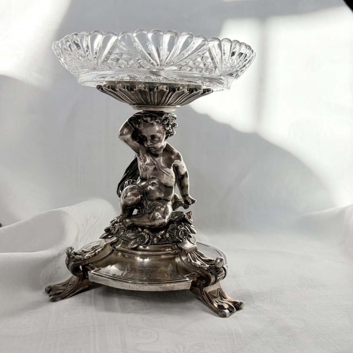 Christofle Dish From Emperor Napoleon III's Service, Engraved With The Imperial Coat Of Arms-photo-2