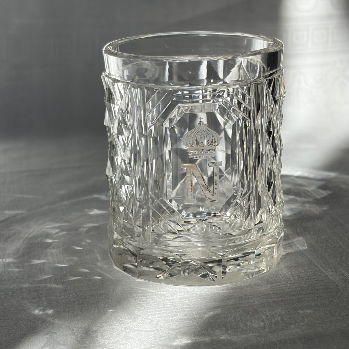 Goblet Engraved With The Numeral Of Emperor Napoleon III Beneath The Imperial Crown-photo-5