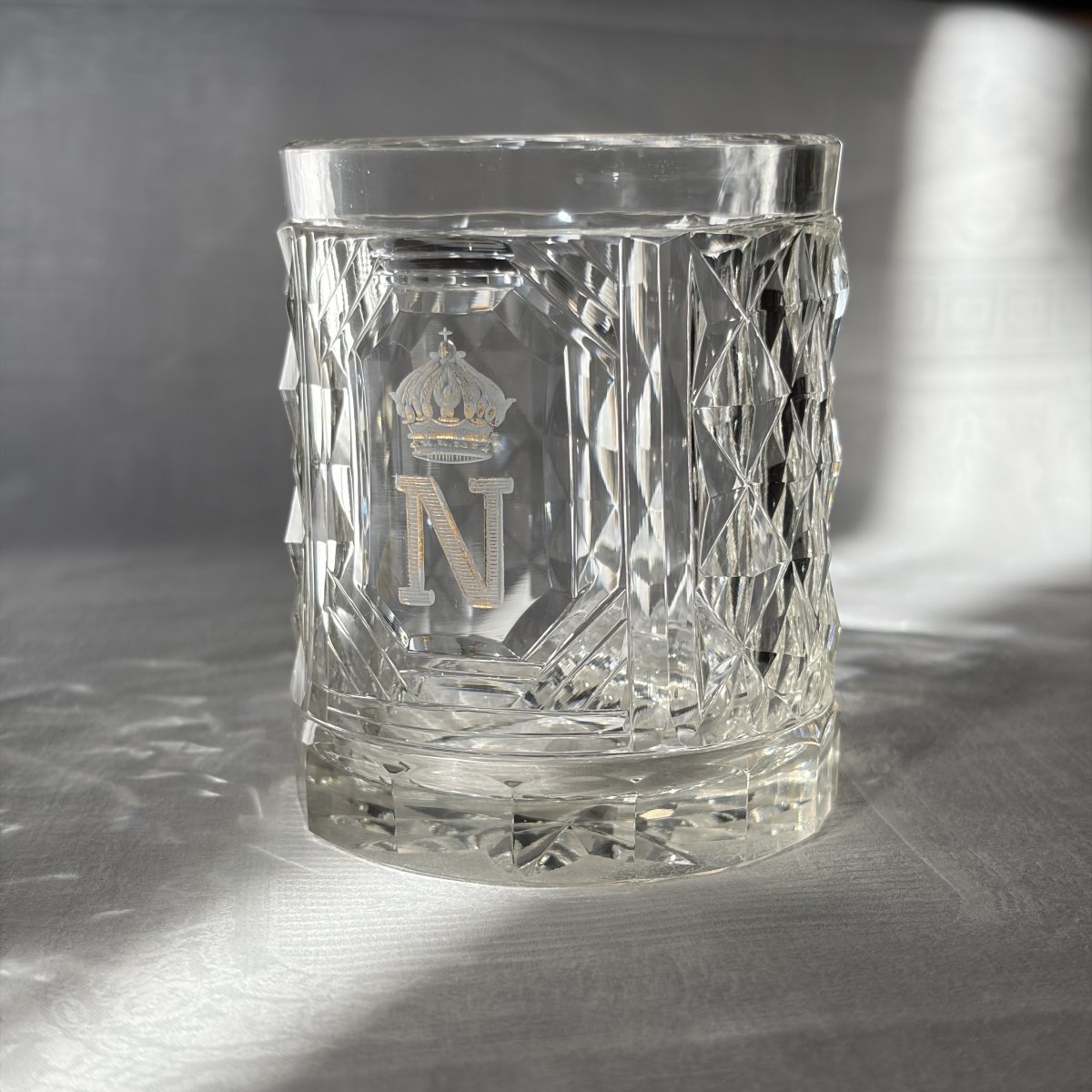 Goblet Engraved With The Numeral Of Emperor Napoleon III Beneath The Imperial Crown