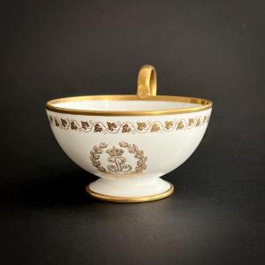 Sèvres - Tea Cup From The Service Des Princes Of King Louis-philippe At The Château De Neuilly - 19th Century