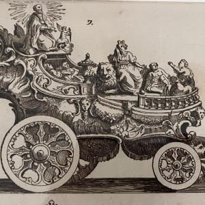 Procession For The Jubilee Of Seven Hundred Years Of Saint Macaire In 1767 - Etching 18th Century