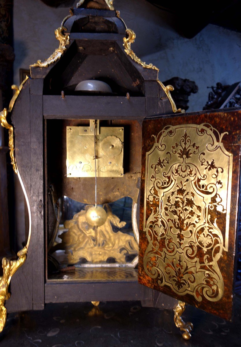 Large Cartel In Boulle Marquetry And Gilded Bronzes Signed Fardouelle, 160 Cm-photo-6