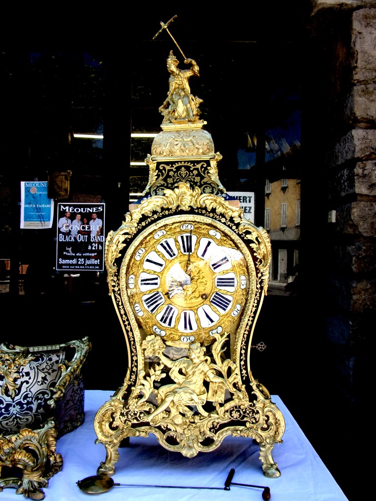 Cartel Boulle Marquetry "the Chinese" Stamped Foullet, 143 Cm, Eighteenth-photo-3