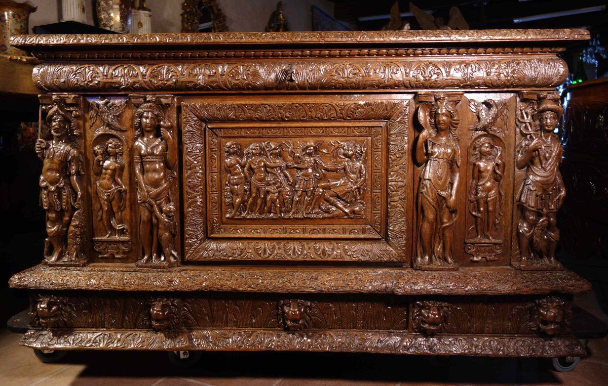 Castral Wedding Chest: The Judgment Of Paris, Late 16th Century