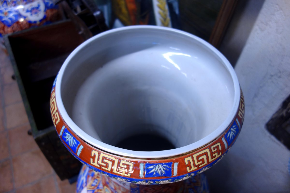 Large Pair Of Asian Vases, 165 Cm-photo-6