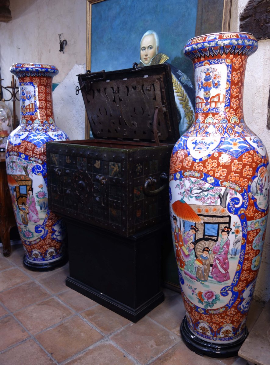 Large Pair Of Asian Vases, 165 Cm