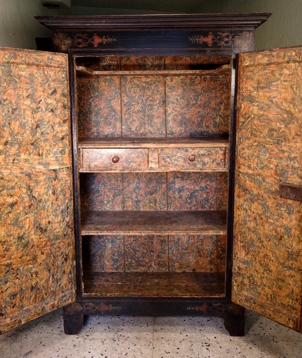 Cabinet From Uzès With Floral Motifs, Late 17th–early 18th Century-photo-2