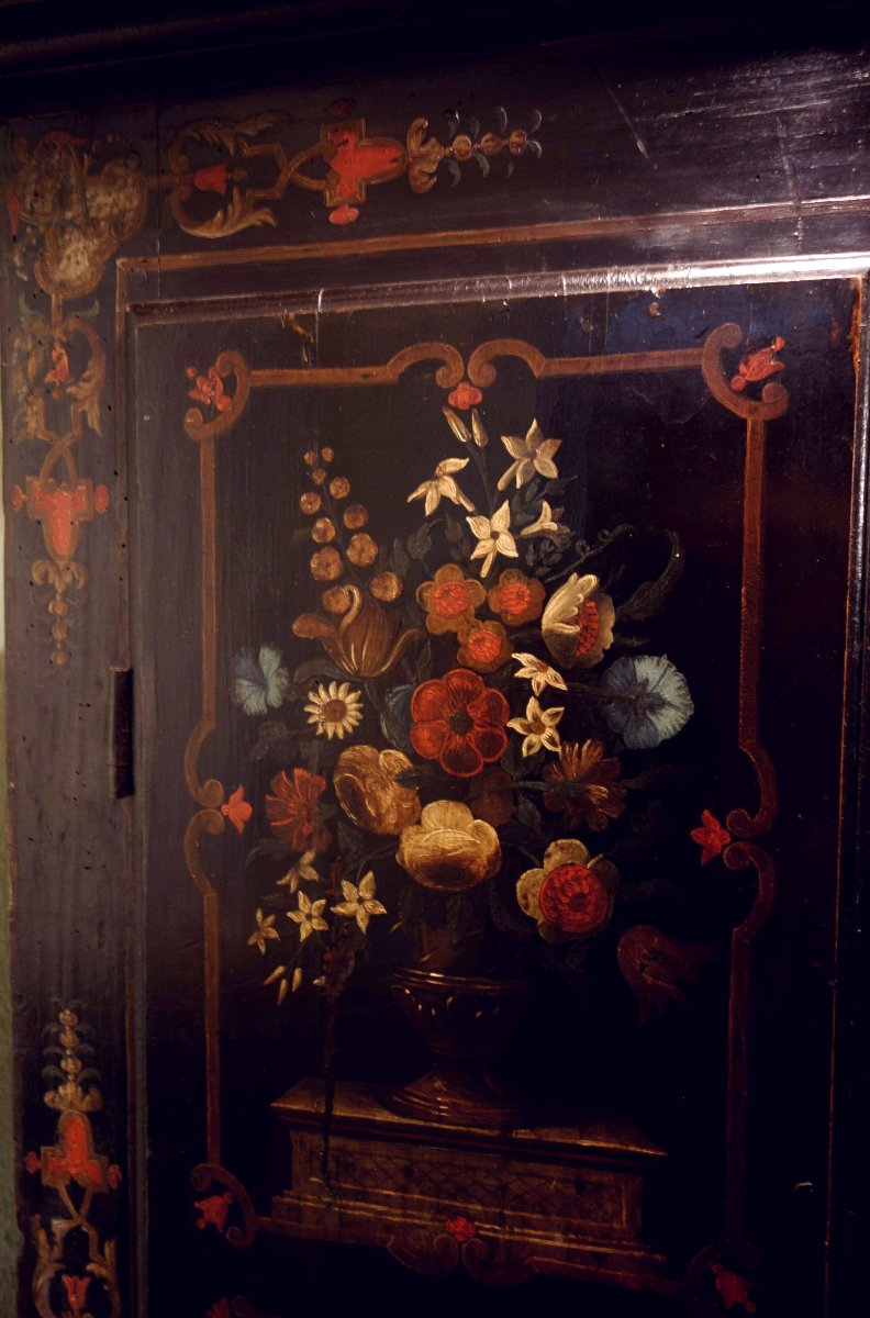 Cabinet From Uzès With Floral Motifs, Late 17th–early 18th Century-photo-3