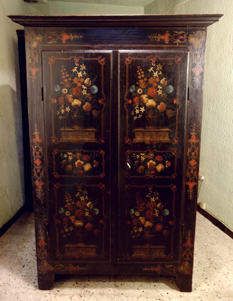 Cabinet From Uzès With Floral Motifs, Late 17th–early 18th Century