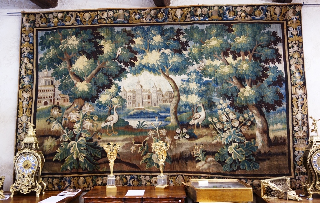 Large Aubusson Tapestry - Greenery For Waders, XVIII, 420 Cm