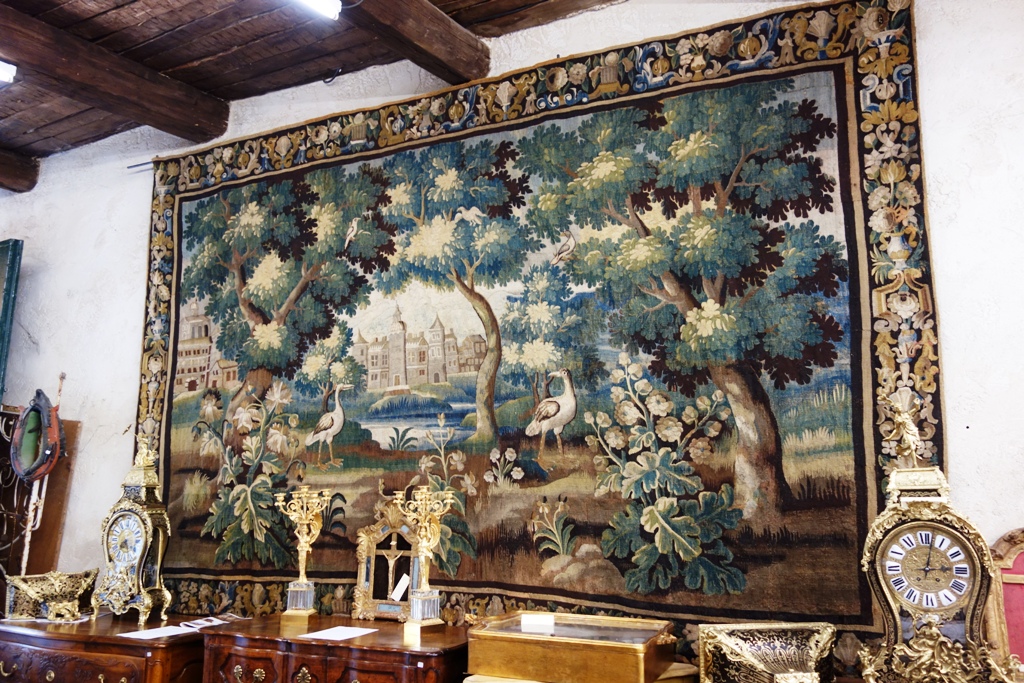 Large Aubusson Tapestry - Greenery For Waders, XVIII, 420 Cm-photo-2