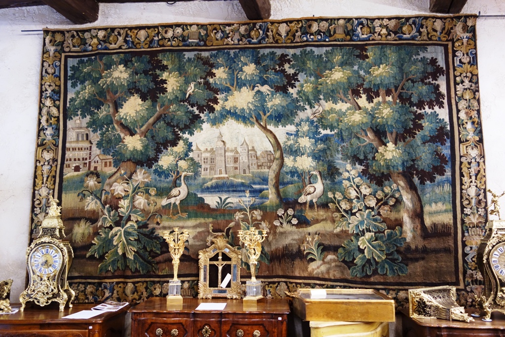 Large Aubusson Tapestry - Greenery For Waders, XVIII, 420 Cm-photo-3