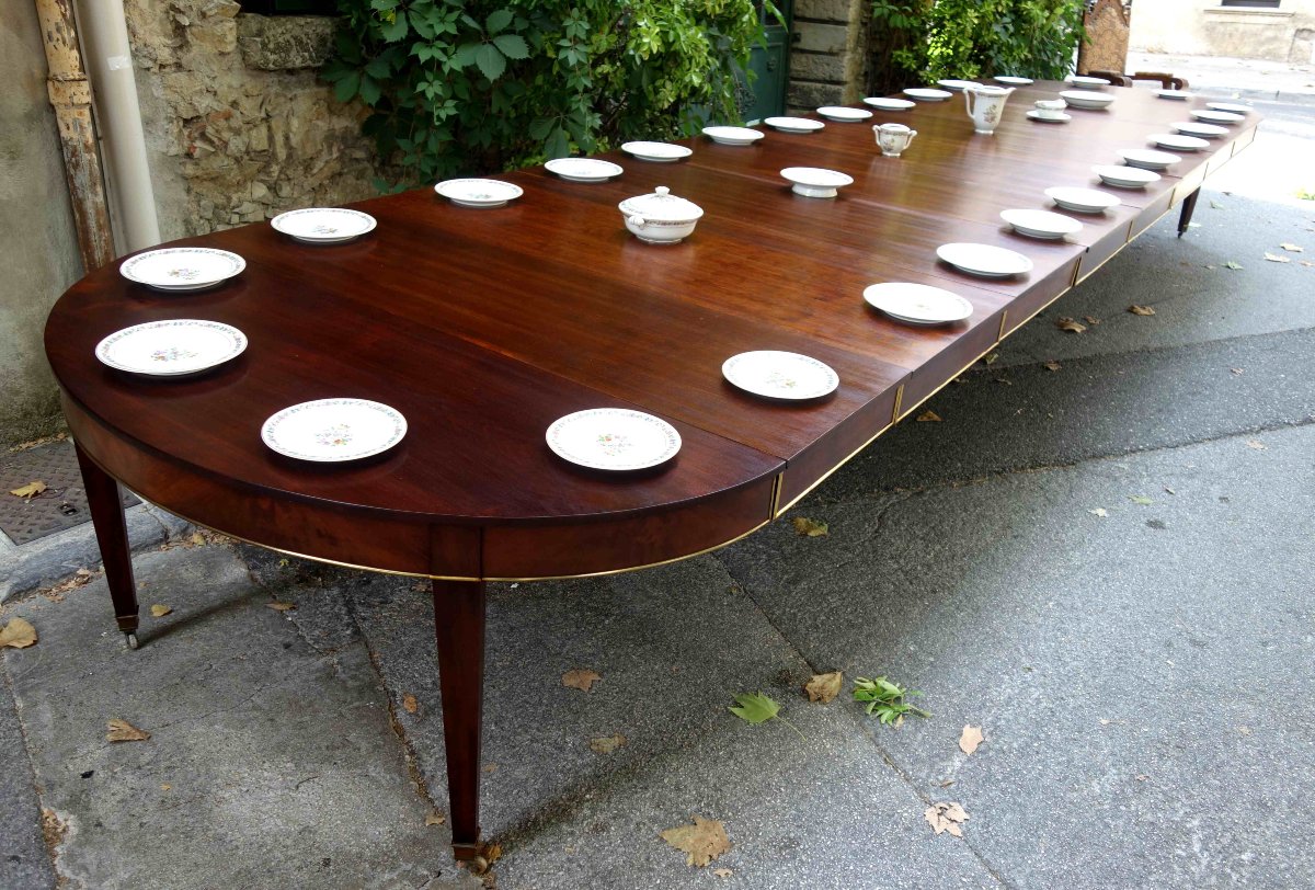 Mahogany Conference Table With A Border, 6 Meters-photo-2