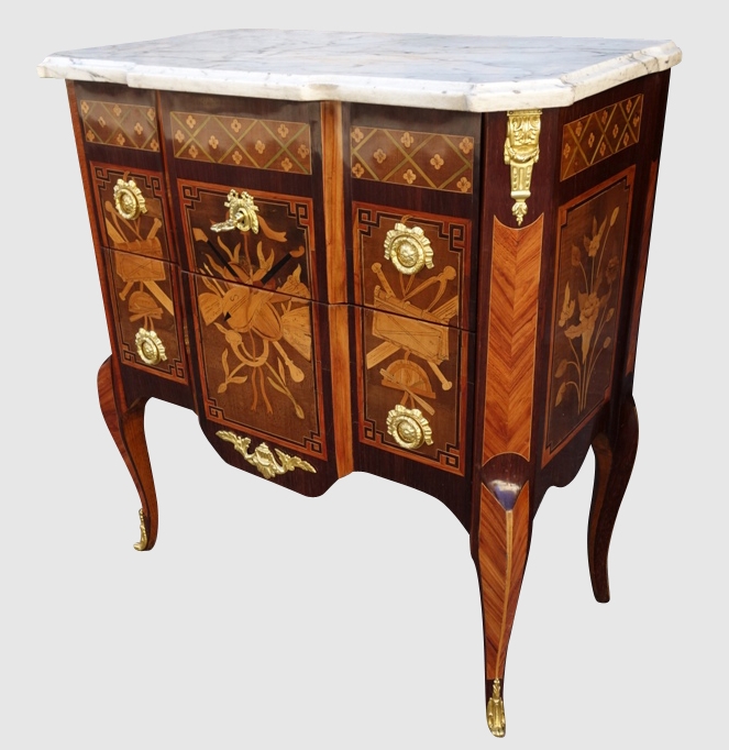 Commode Transition Estampillée Louis-noël Malle, XVIIIe Siècle