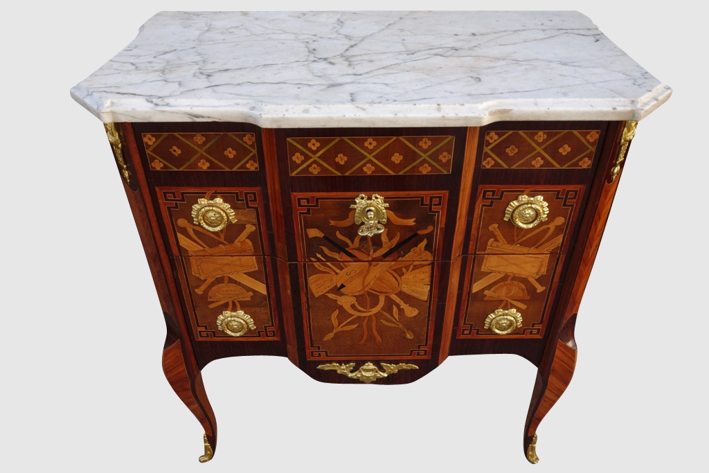 Commode Transition Estampillée Louis-noël Malle, XVIIIe Siècle-photo-4