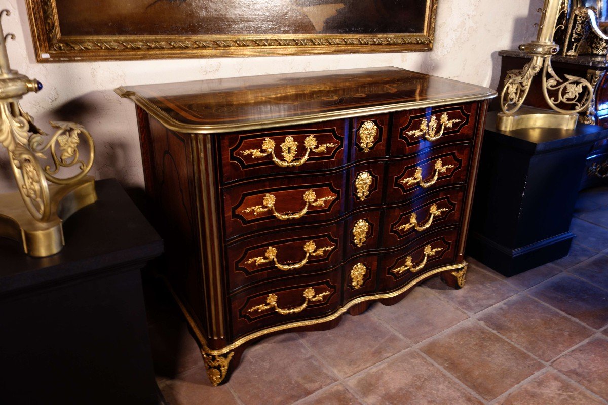 Commode Louis XIV En Marqueterie-photo-2