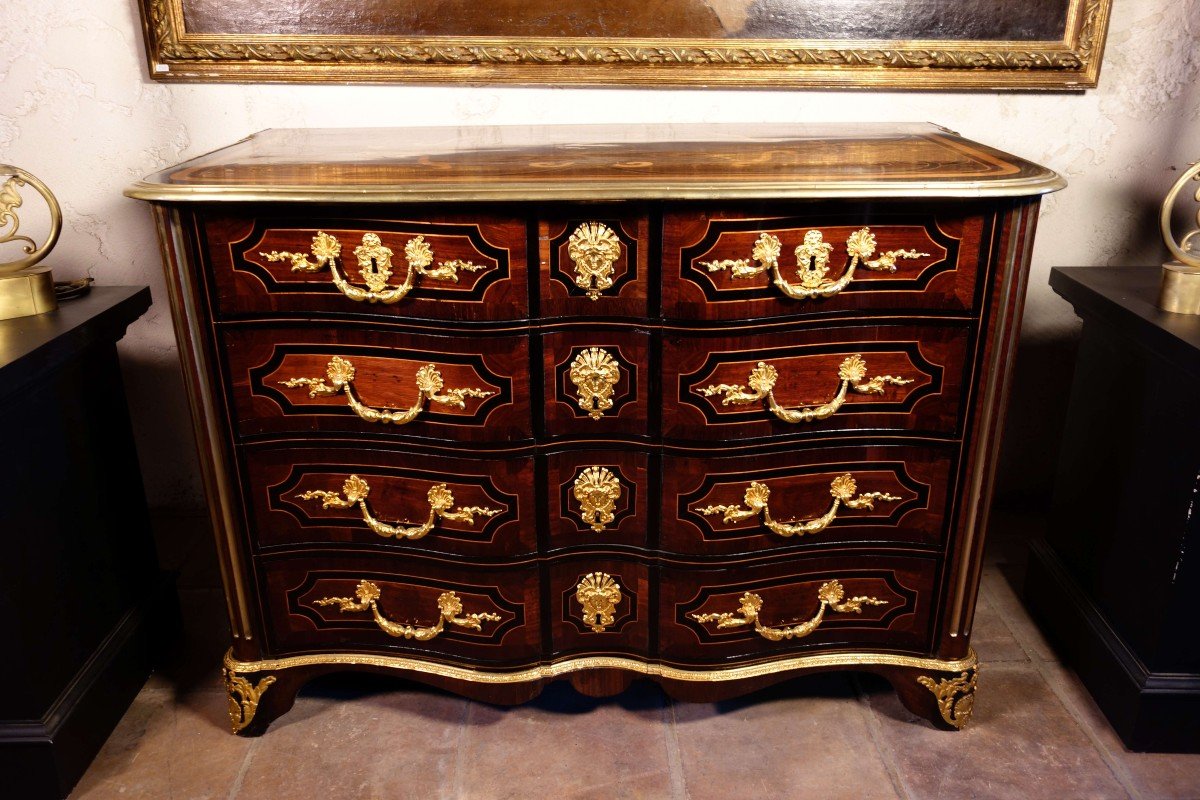 Commode Louis XIV En Marqueterie-photo-4