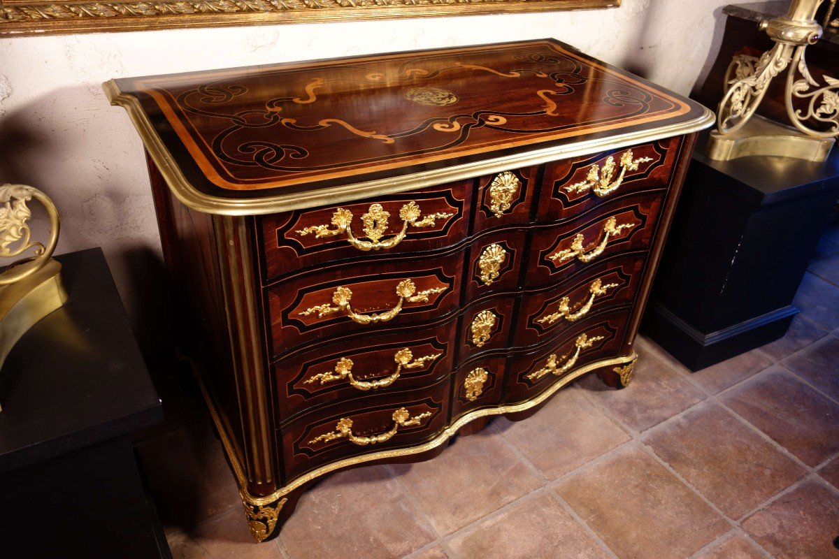 Commode Louis XIV En Marqueterie-photo-1