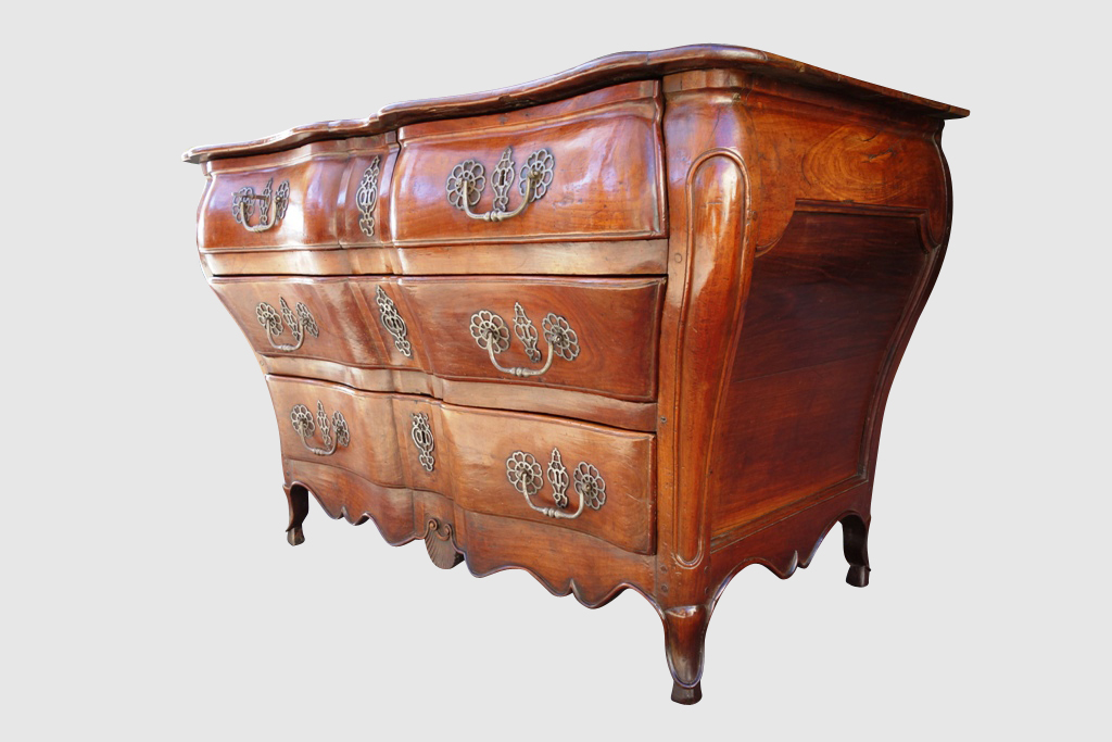 Commode Tombeau En Merisier, 18e Siècle-photo-4
