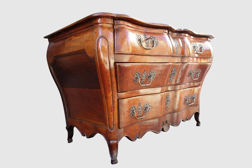Commode Tombeau En Merisier, 18e Siècle-photo-2