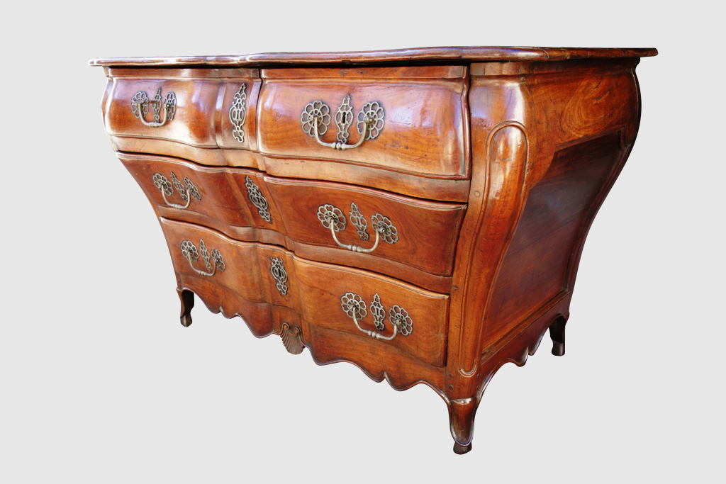Commode Tombeau En Merisier, 18e Siècle-photo-3
