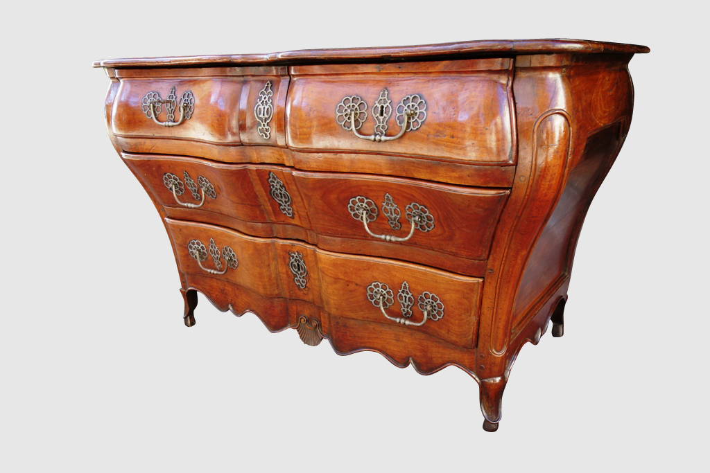 Commode Tombeau En Merisier, 18e Siècle-photo-7