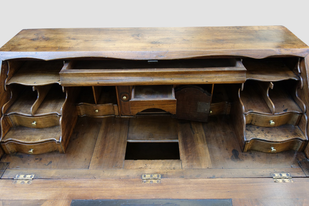 Bureau Scriban Provençal En Noyer, XVIIIe-photo-2