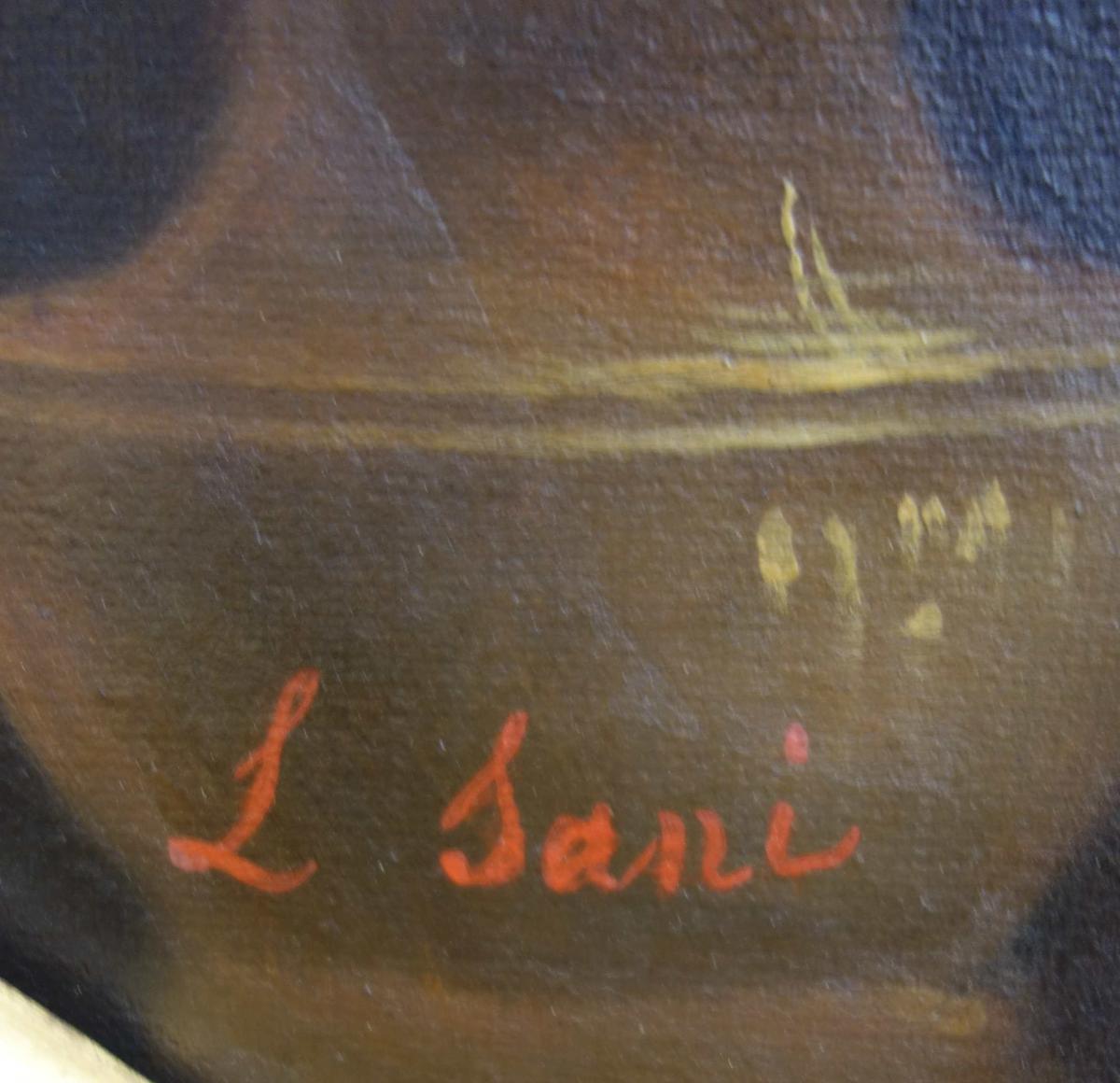 Signed Tondo: The Virgin On The Chair After Raphael, 1 Meter-photo-2