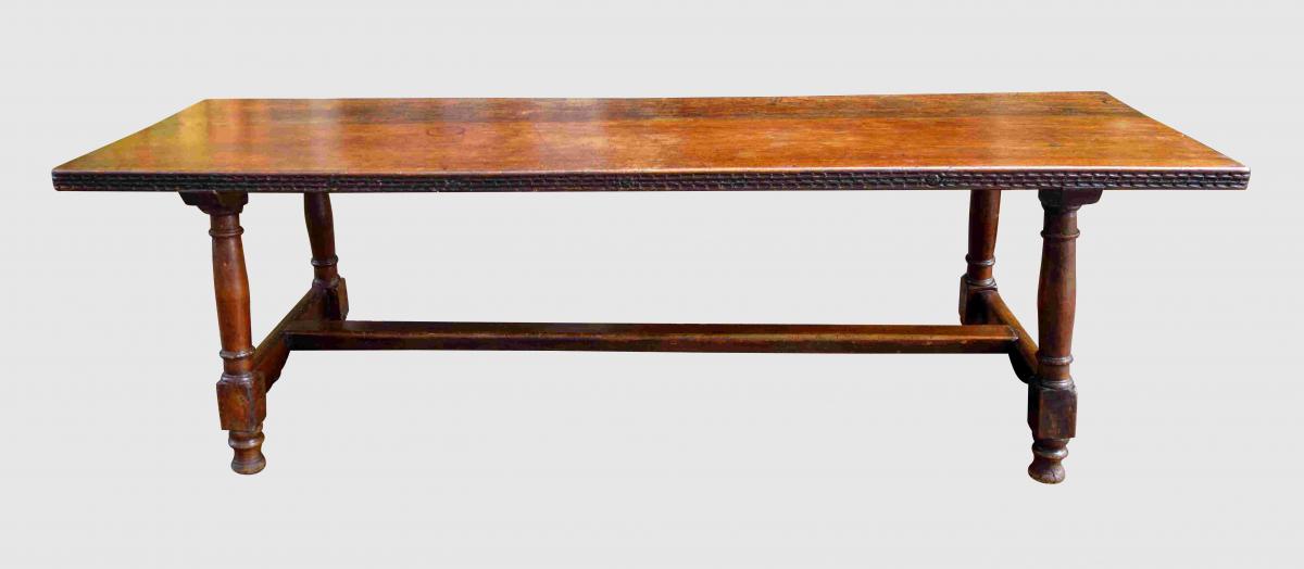 Grande Table De Communauté En Noyer, 250 Cm, XVIIIe-photo-2