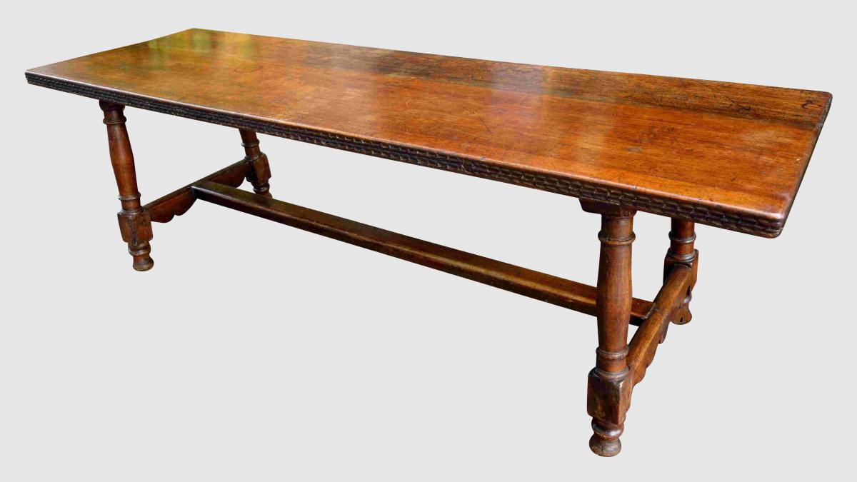 Grande Table De Communauté En Noyer, 250 Cm, XVIIIe-photo-4