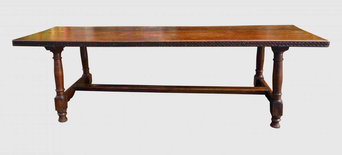 Grande Table De Communauté En Noyer, 250 Cm, XVIIIe-photo-4
