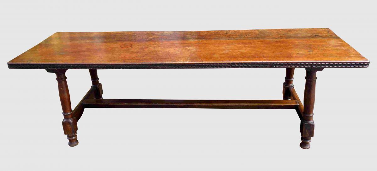 Grande Table De Communauté En Noyer, 250 Cm, XVIIIe-photo-6