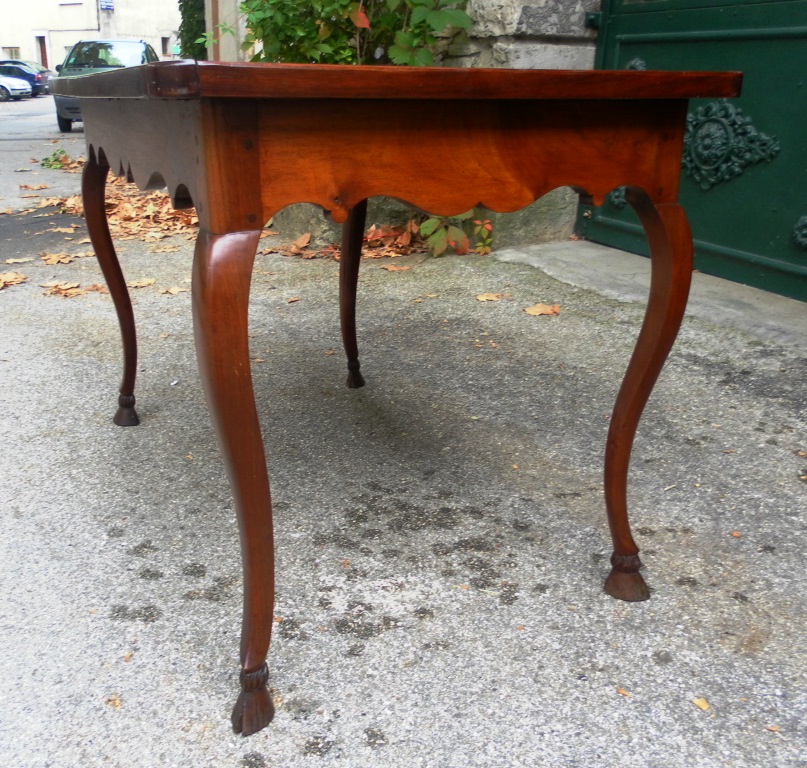 Table à Jeux En Noyer, Région Lyonnaise, XVIIIe Siècle-photo-2