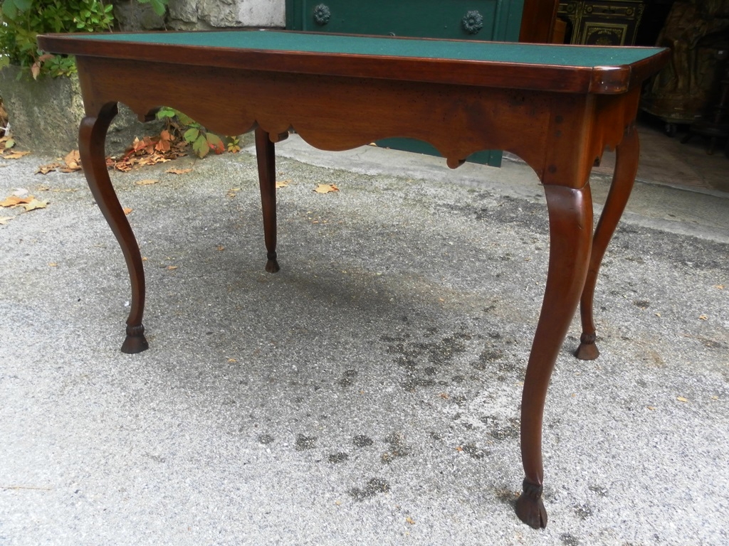 Table à Jeux En Noyer, Région Lyonnaise, XVIIIe Siècle-photo-4
