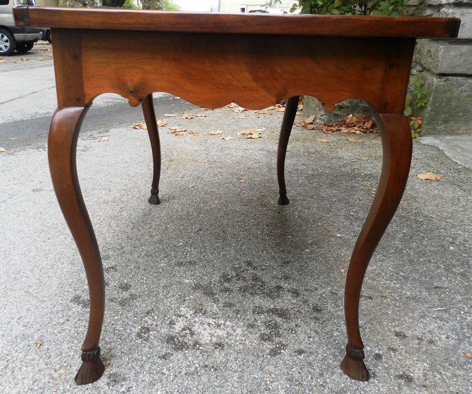 Table à Jeux En Noyer, Région Lyonnaise, XVIIIe Siècle-photo-2