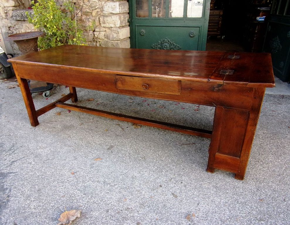 Table De Ferme "huche" De 227 Cm, XVIIIe -photo-3