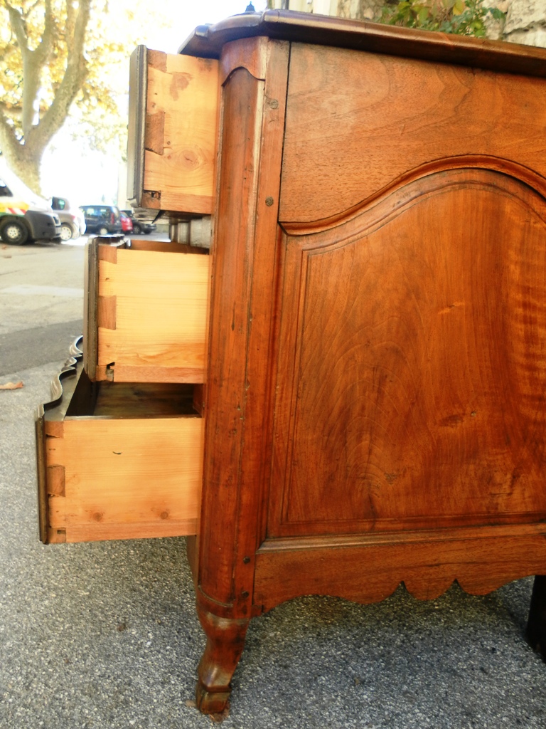 Commode Arbalète à Pieds De Cervidé, XVIIIe-photo-5