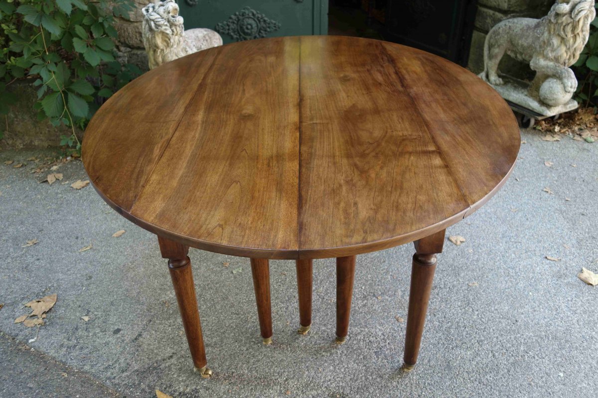 Table De Banquet à 10 Pieds Fuseaux En Noyer, 535 Cm-photo-3